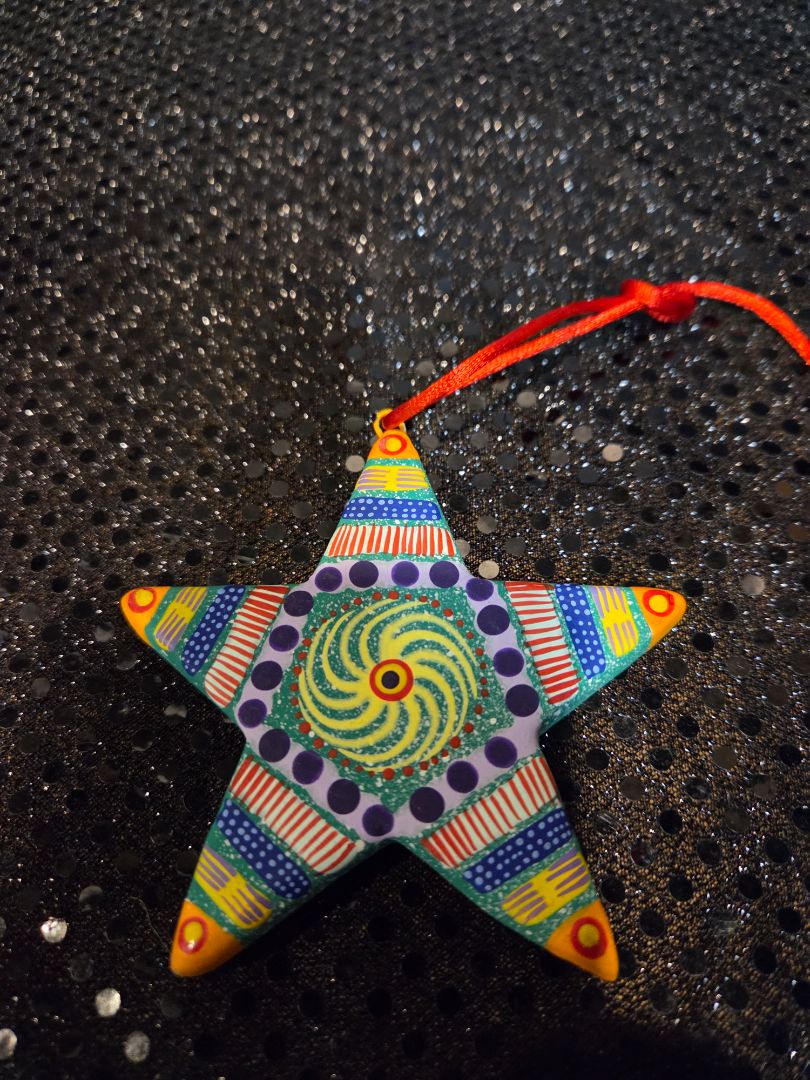 Vintage Rancho Monterey Mexican Star Christmas Ornament