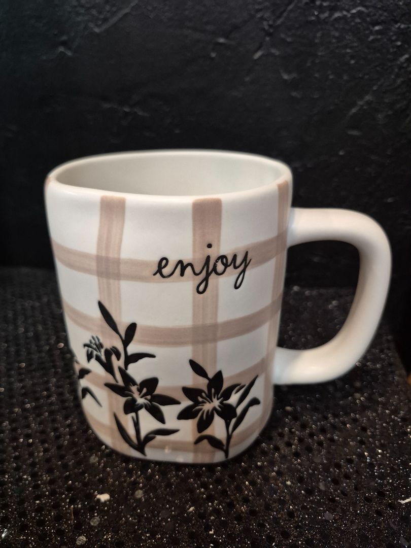 Rae Dunn Enjoy Coffee Tea Mug cup