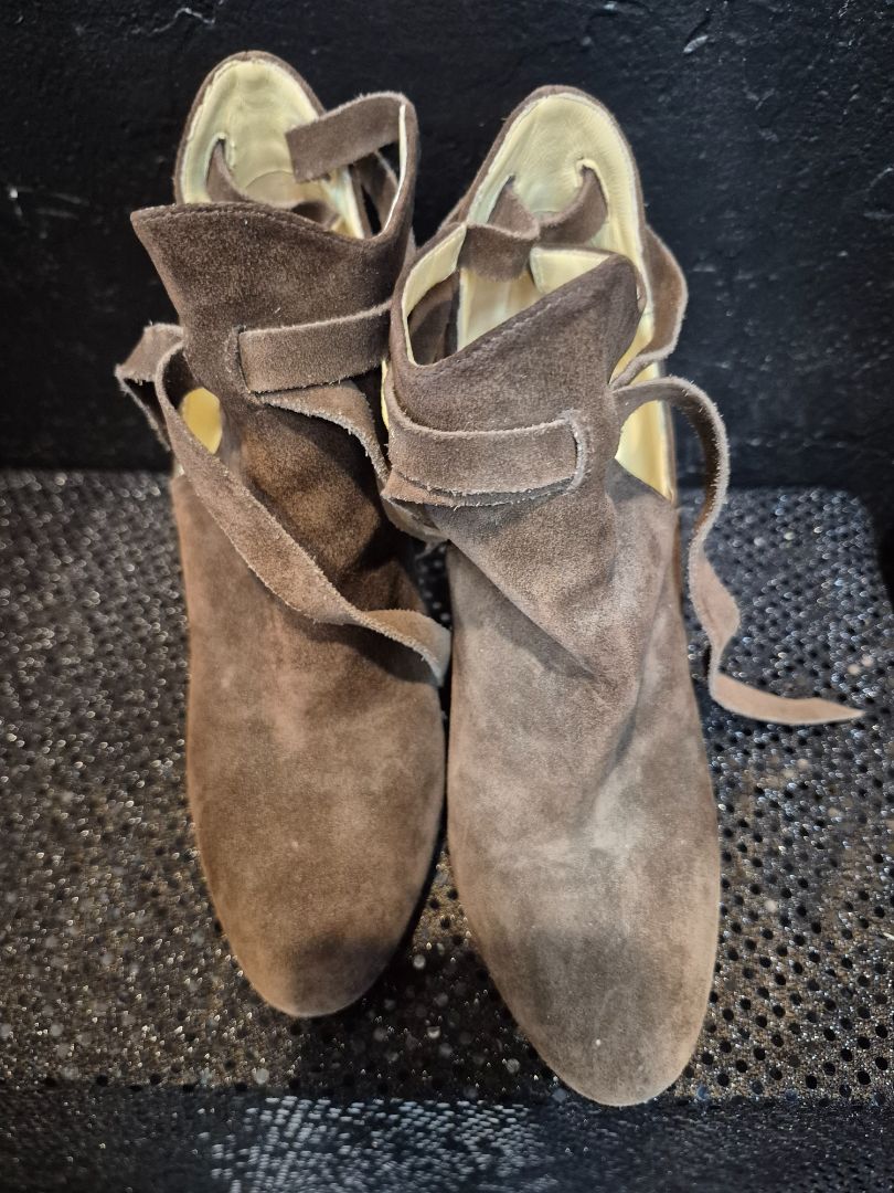 Jimmy Choo Pre-owned Marina Ankle Boots Brown (sz 36.5)