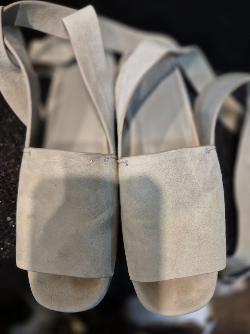 Mercedes Castillo Women's Beige/Grey Sandals (sz 7)