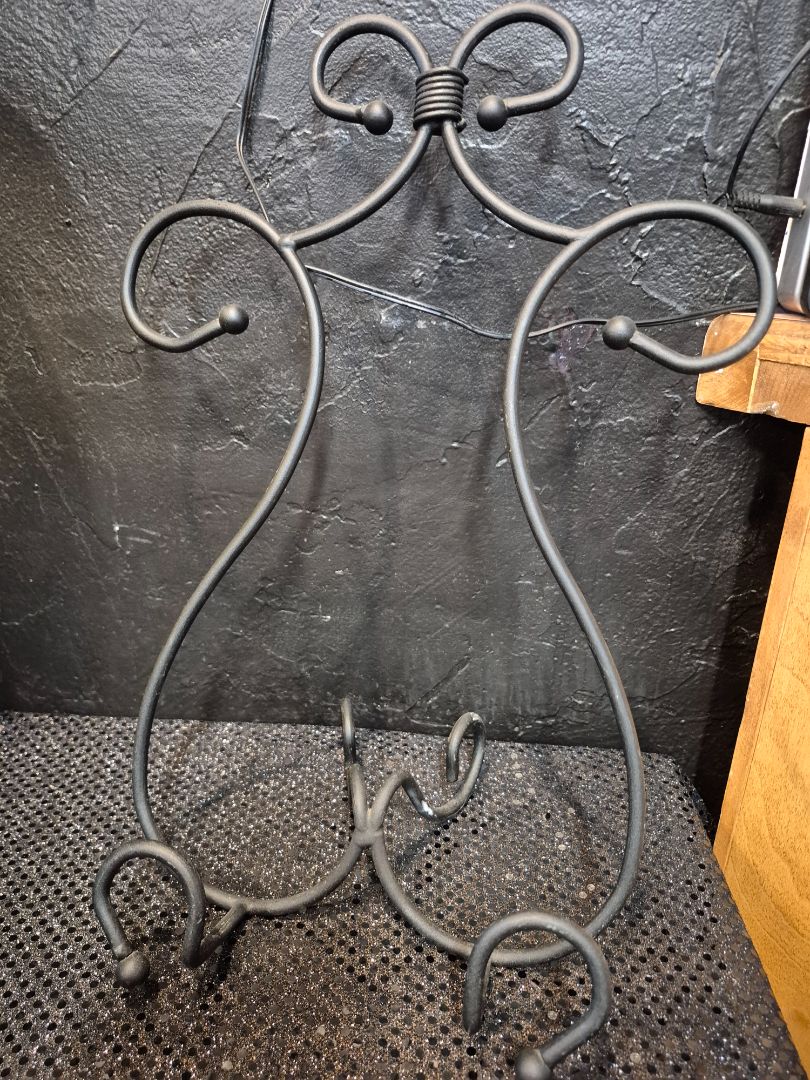 Vintage Wrought Iron Cook Book Stand