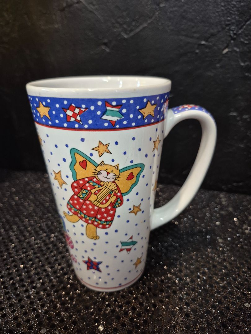 Cat Angel Large Coffee Mug