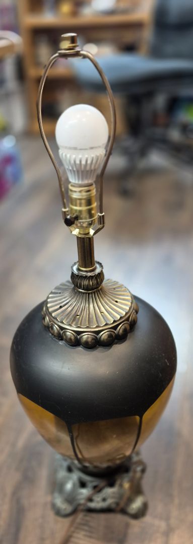 MCM Lamp Black and Amber