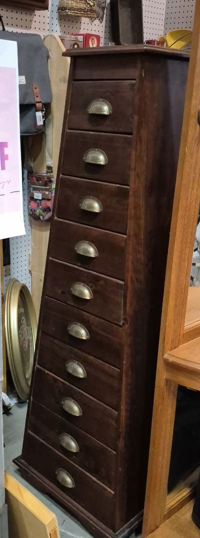 Pyramid Shaped Accent Cabinet