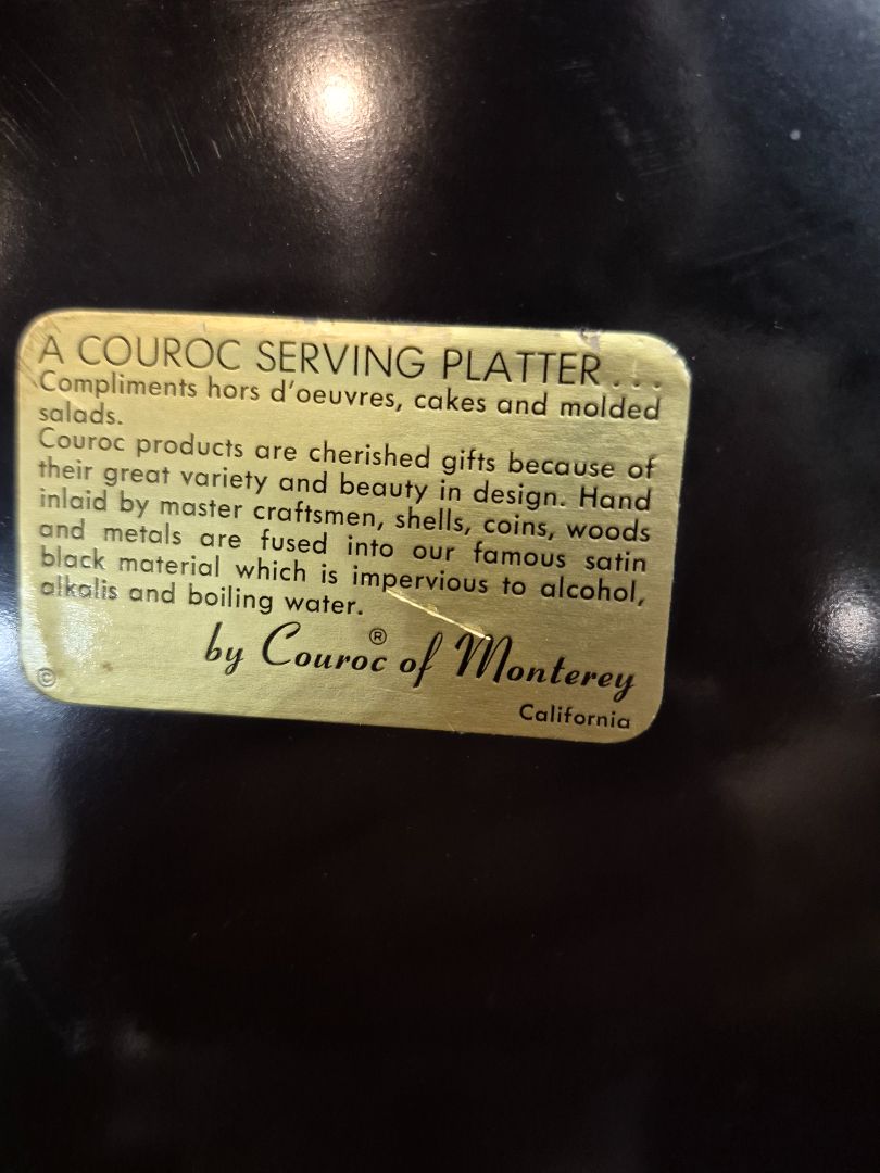 Vintage Couroc Road Runner Platter