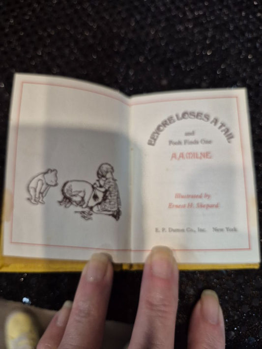 Eeyore Loses A Tail A.A. Milne Mini Book Winnie the Pooh Miniature