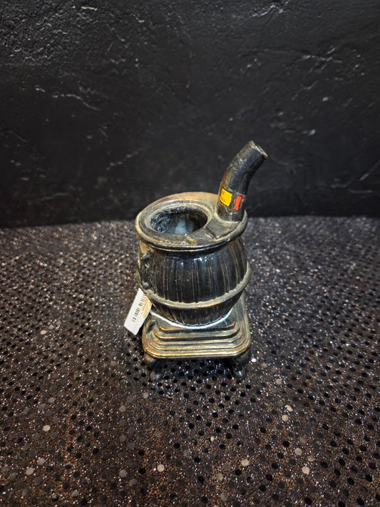 Vintage Miniature Cast Iron Pot Belly Stove