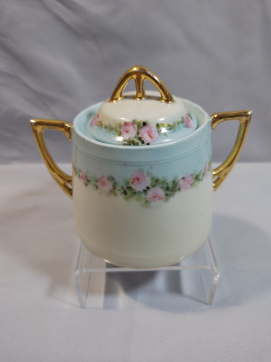 1900 CT Altwasser Antique Lidded Sugar Bowl, 4"