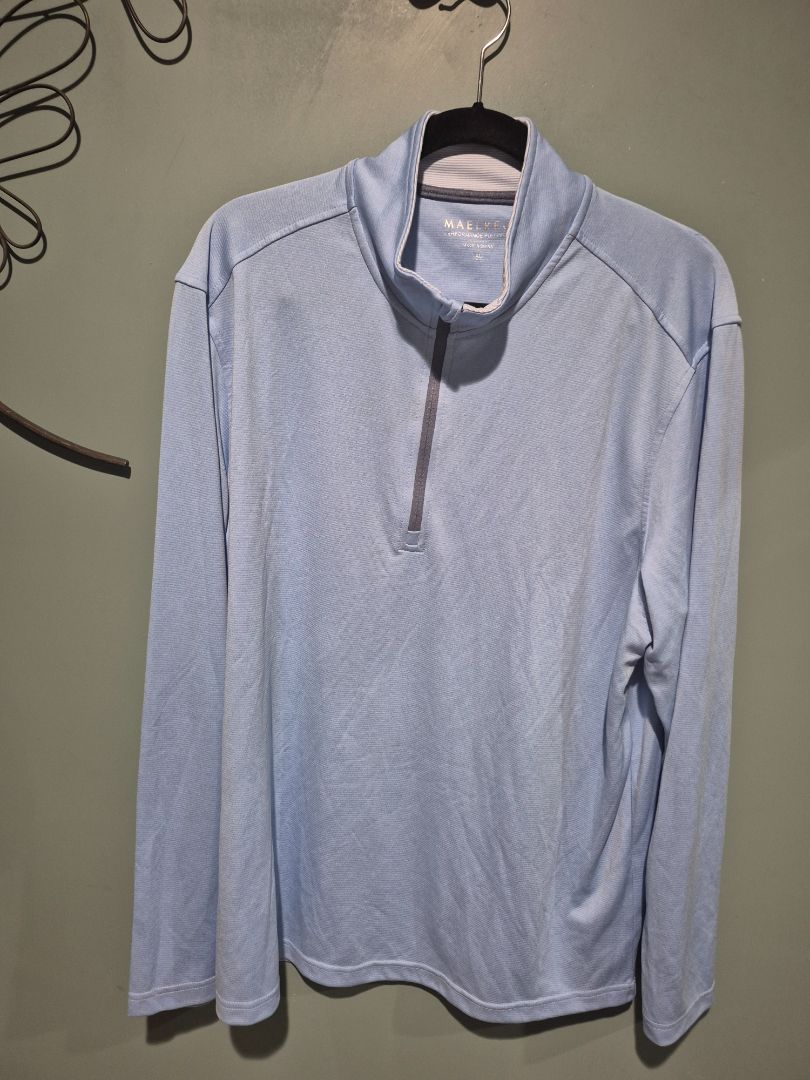 Blue Maelreg 1/4 Zipper Performance Pullover, XL