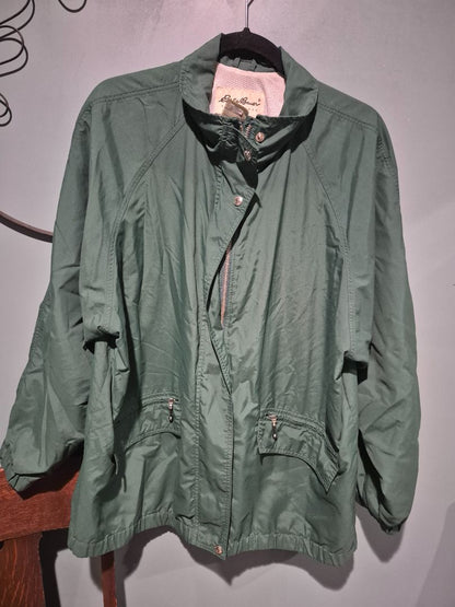 Vintage Eddie Bauer Green Nylon Windbreaker