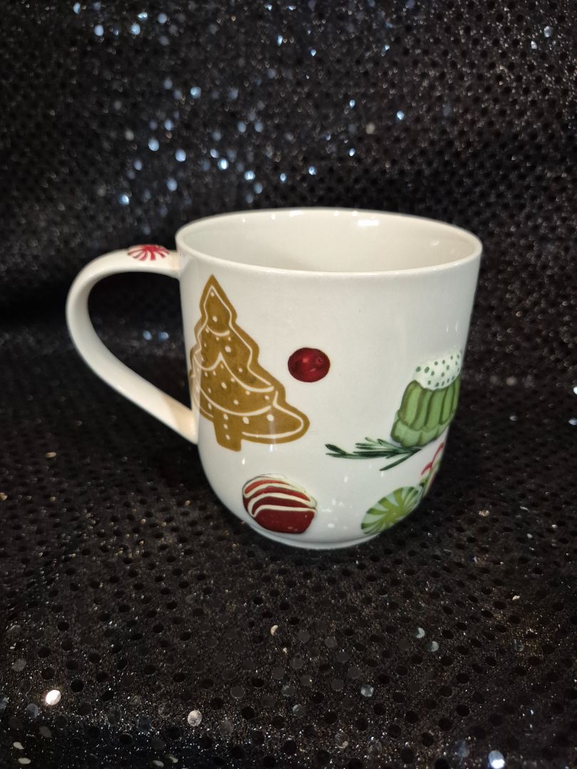 Anthropologie Christmas Mug "K"