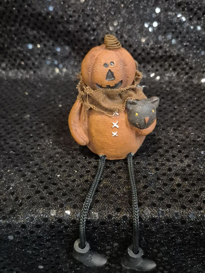 Pumpkin shelf decor