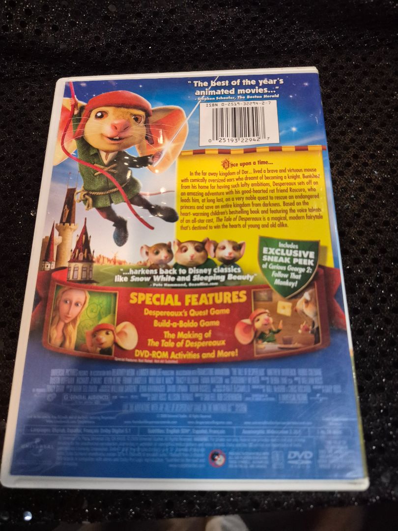 The Tale of Despereaux DVD