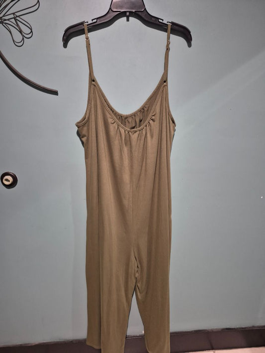Green Wide Legged Jumpsuit 2xl