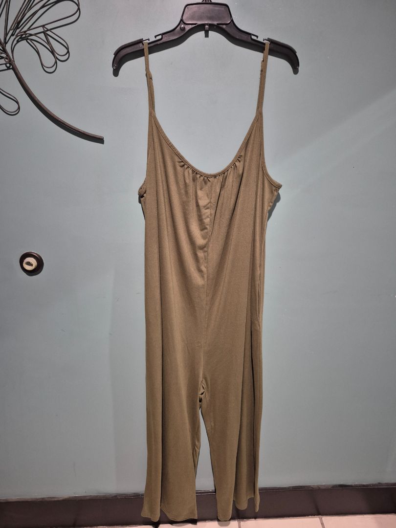 Green Wide Legged Jumpsuit 2xl