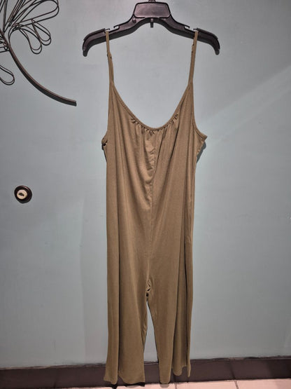 Green Wide Legged Jumpsuit 2xl