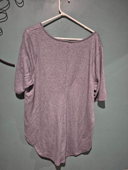 Torrid 3 Short Sleeve Silver Top