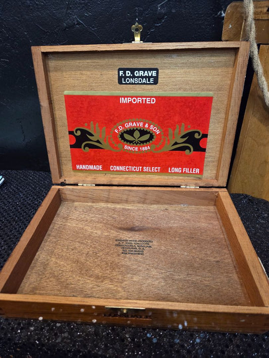 FD Grave Corona Grande Cigar Box
