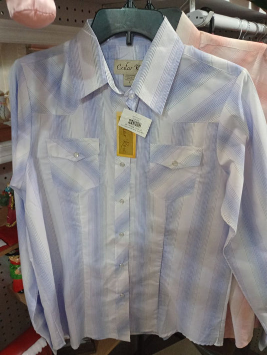 Cedar Rose Youth Western Shirt sz L