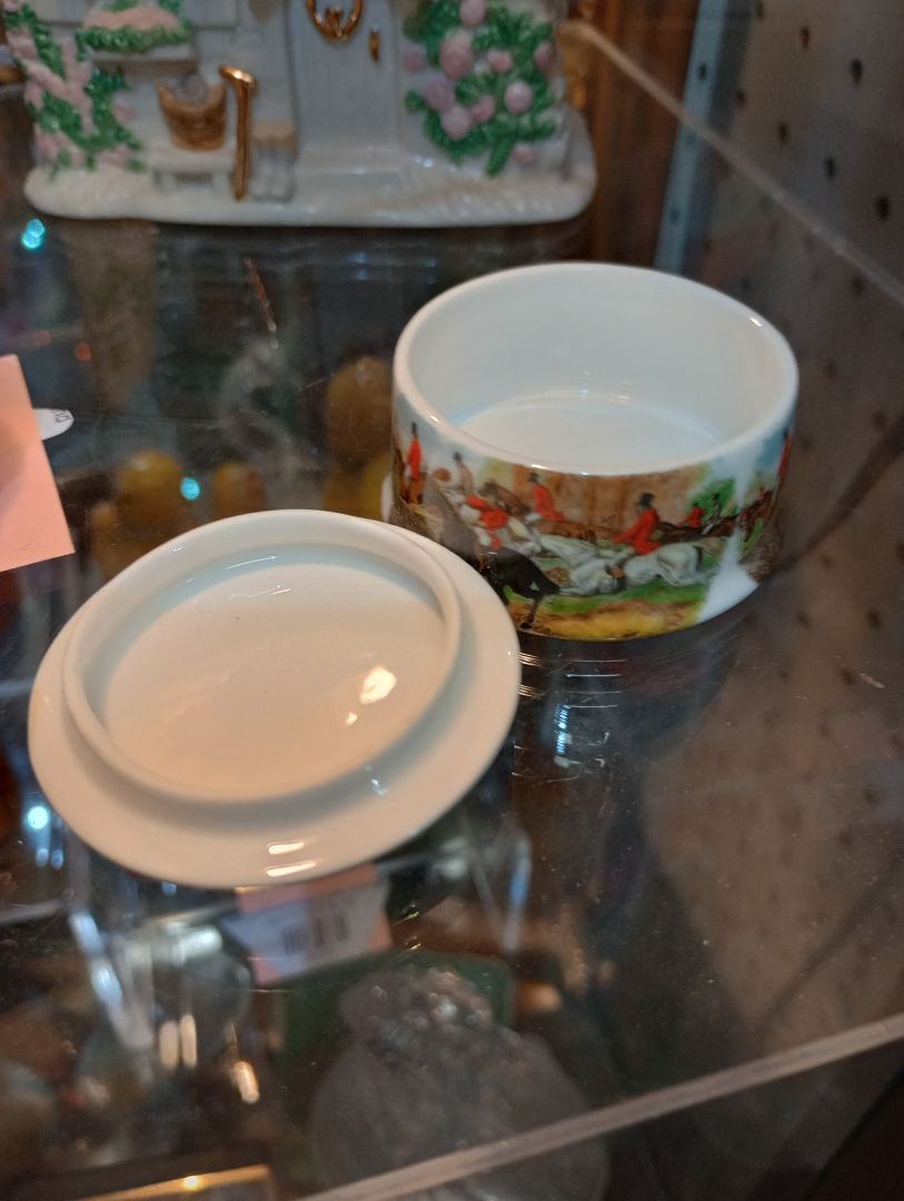 Equestrian trinket box Made in England