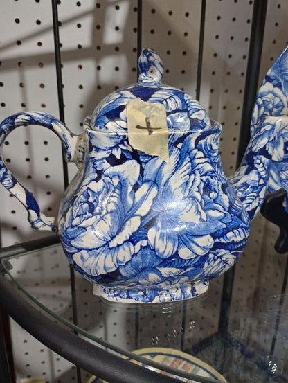 Churchill Bermuda Blue Georgian teapot
