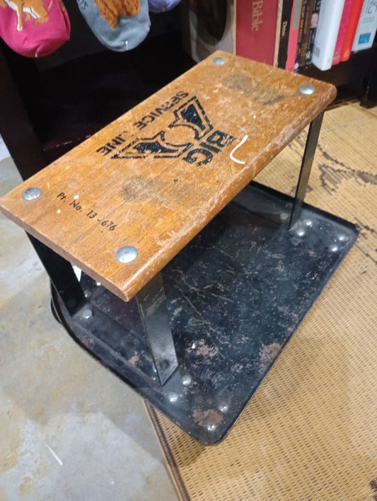 Big A auto parts service line rolling cart