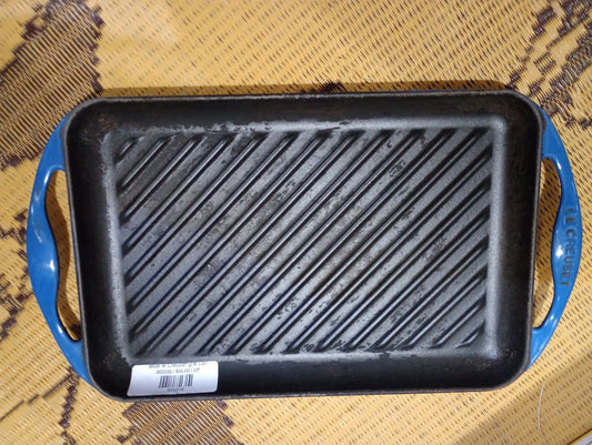 Blue le Creuset grill pan