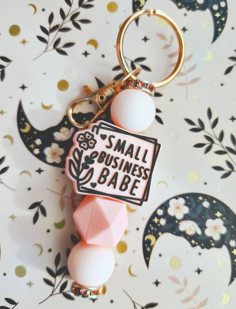 Small biz babe keychain