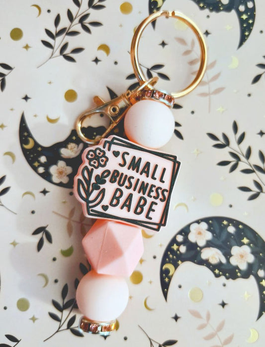 Small biz babe keychain