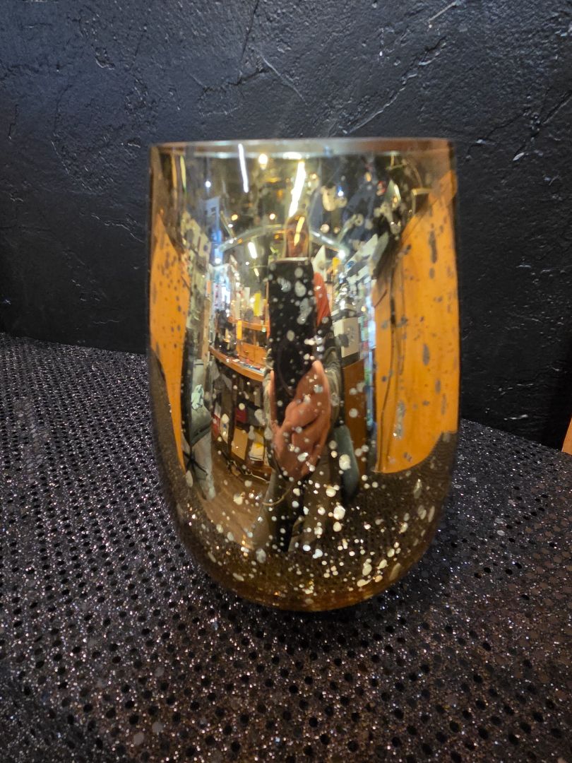 Mercury Gold Candle Holder