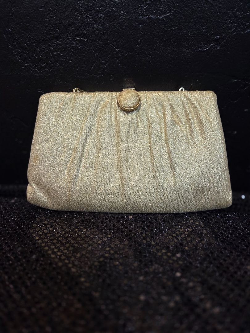 Vintage Gold Ton Harry Levine Evening Clutch Purse