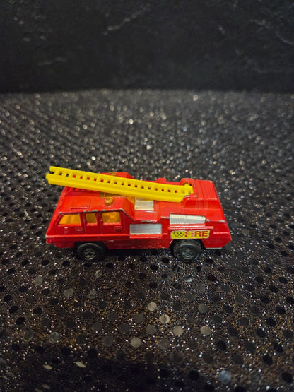1975 Matchbox Superfast Blaze Buster Fire Ladder Truck Lesney England