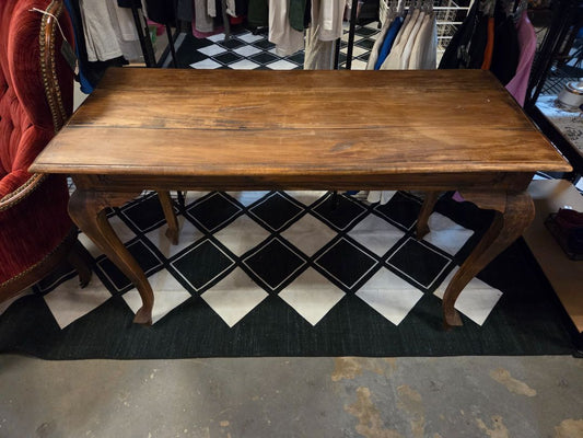 Vintage Brown Sofa/Entryway Table