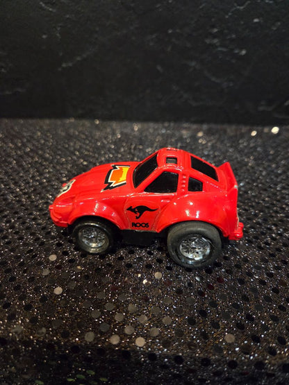 Vintage Kangaroos Roos GTX Diecast Push & Go Red Car