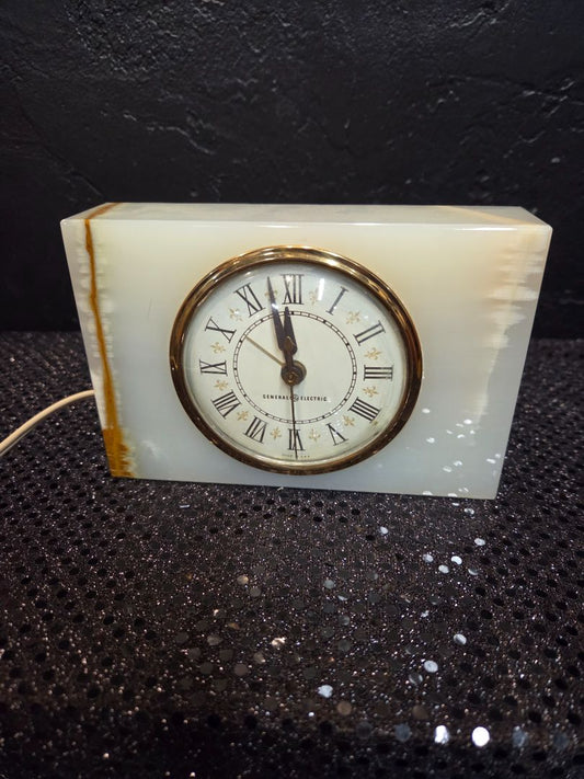 Vintage General Electric Alarm Clock Marble