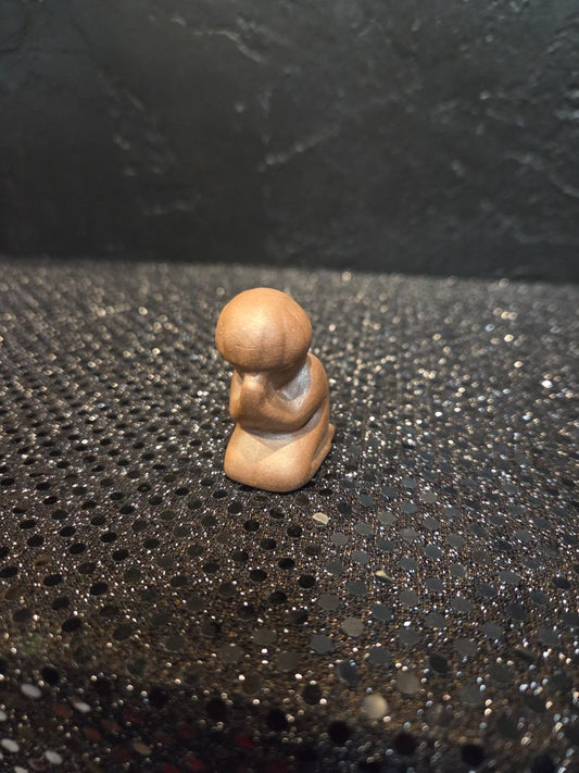 Small Praying Child Abstract Sculpture