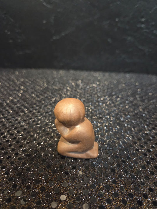 Small Praying Child Abstract Sculpture