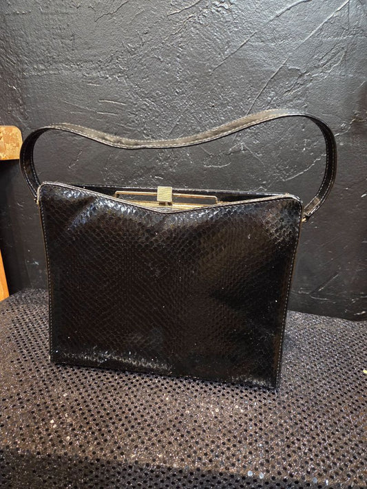 Vintage Black Life Stride Handbag