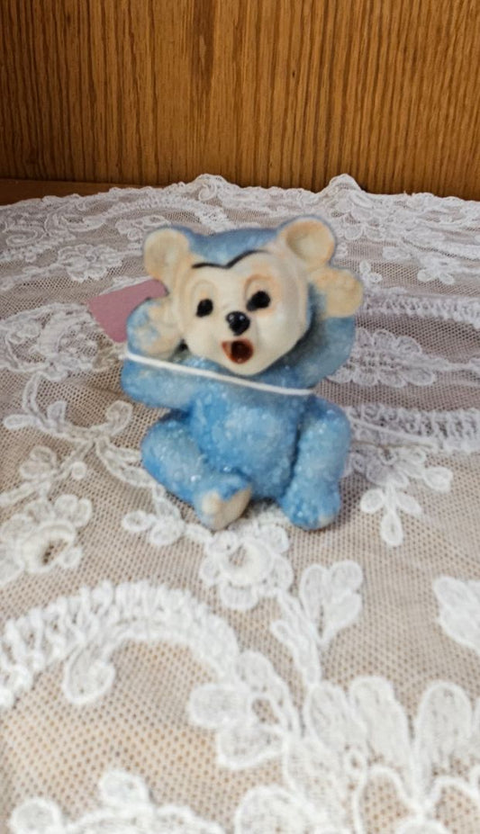 Vintage Coralene Bear made in Japan  LR