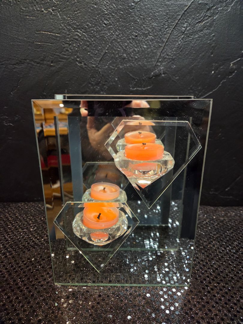 Mirrored Tea Light Holder