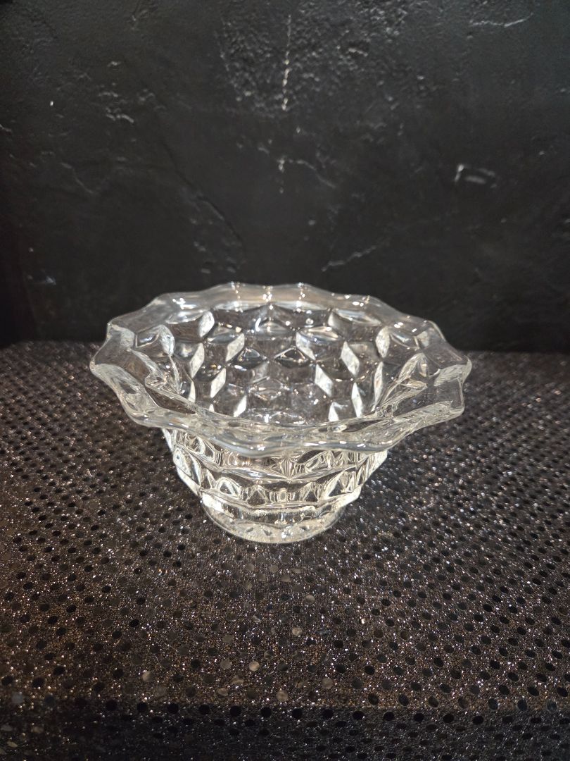 Fostoria American Clear Crystal Mayo Bowl 6x3