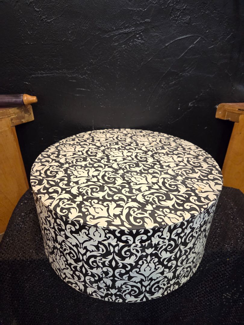 Black and White Hat/Storage Box