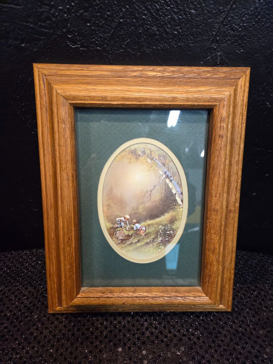 Solid Oak Frame Cottagecore Andres Orpinas Children Playing