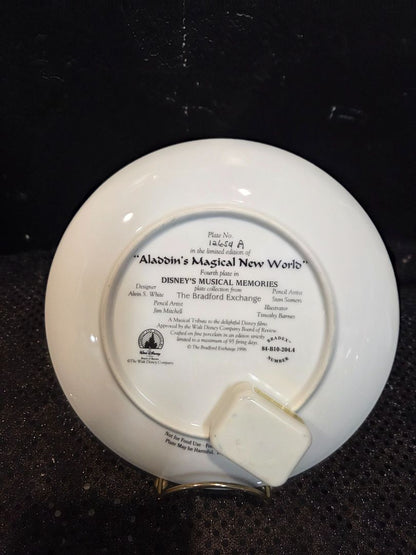 Bradford Aladdin Magical New world Musical Plate