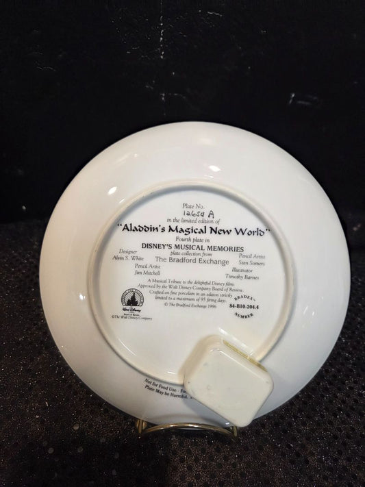 Bradford Aladdin Magical New world Musical Plate