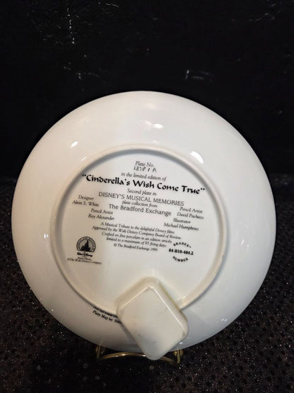 Bradford Cinderella's Wish Come True Musical Plate