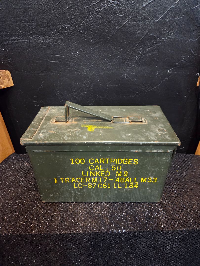 Vintage Military Surplus 50 Caliber Ammo Box