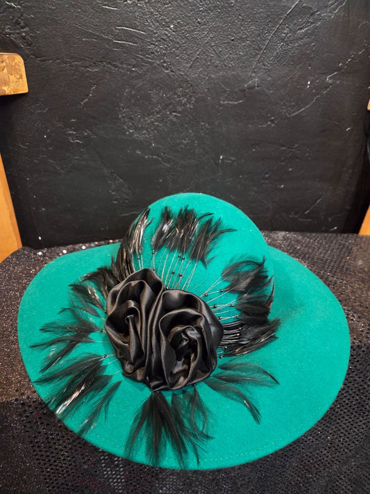 Vintage Wool Hat Green Michael Howard