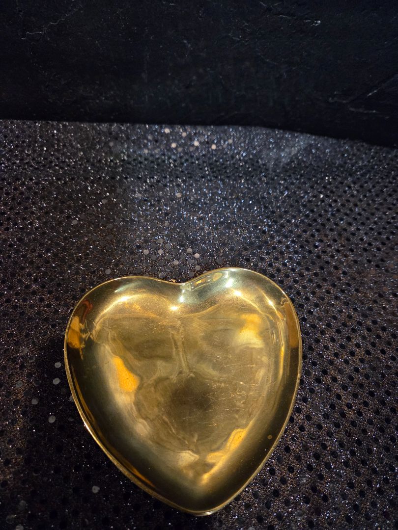 Brass Heart Shaped Dish