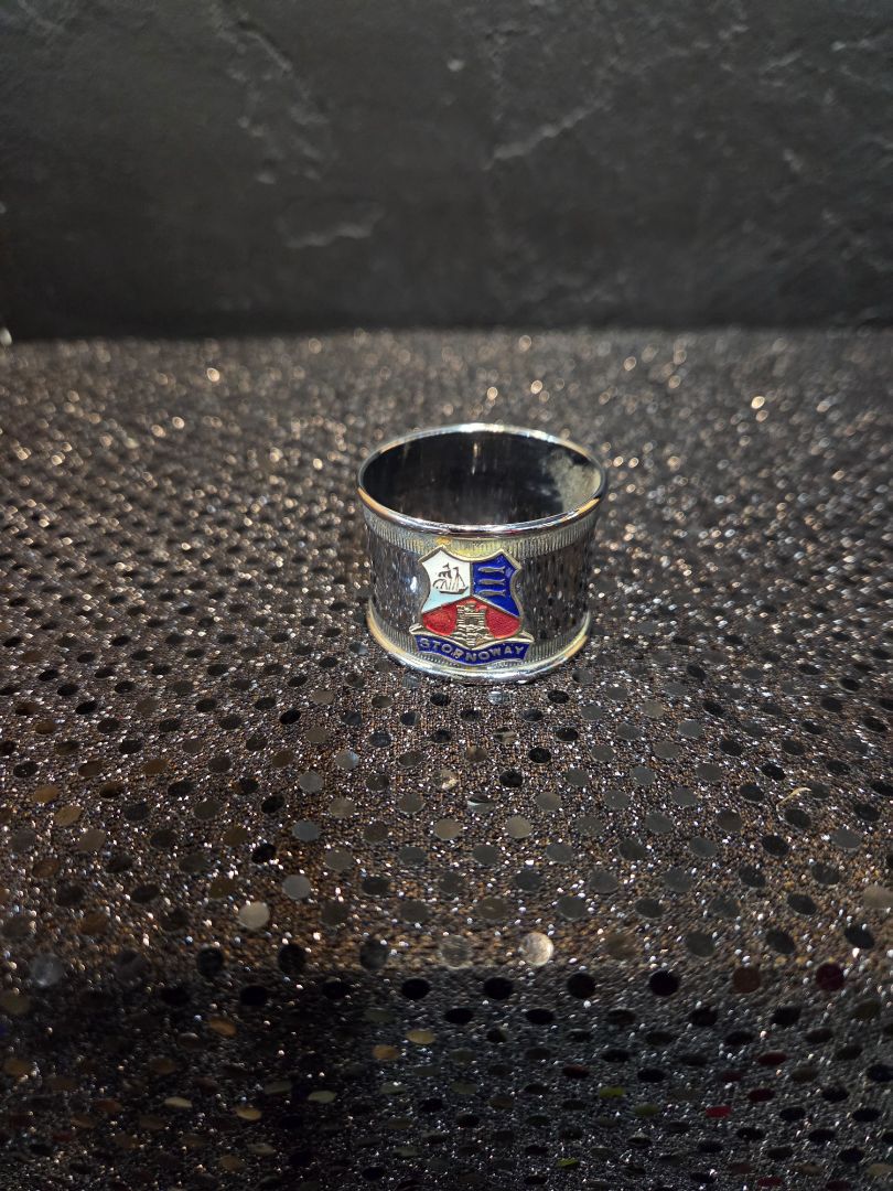 Souvenir Napkin Ring Crest of Stornoway